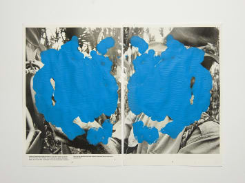 Tashi Brauen, DU 1, 2020, Mixed media on paper, 32 x 42 cm, 12 5/8 x 16 1/2 in. Signed and dated