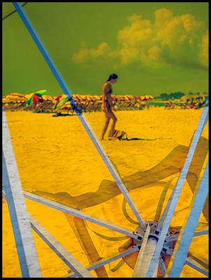 Clint Strydom, Yellow Umbrella, Miami, 2025