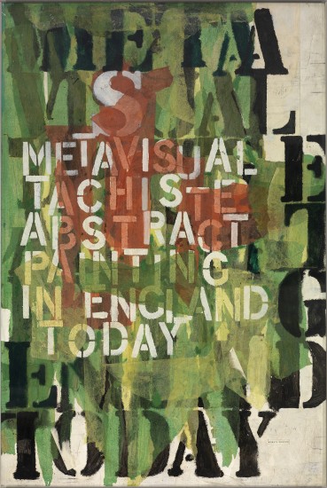 Robyn Denny  Metavisual Tachiste Abstract - Painting in England Today, 1957  Mixed media on paper  73.5 x 49.2 cm