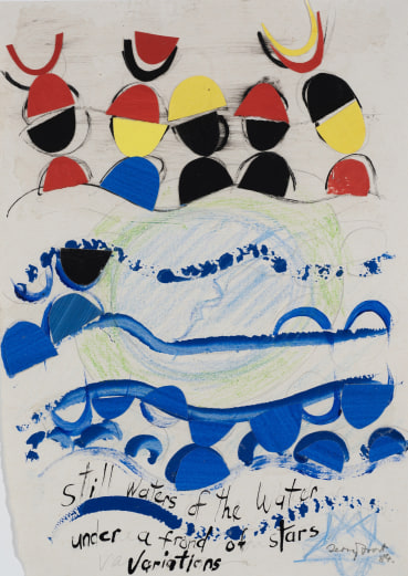Sir Terry Frost RA  Variations, 1984  Collage, acrylic, crayon and ink on paper  29.5 x 20.5 cm  Signed and dated lower right