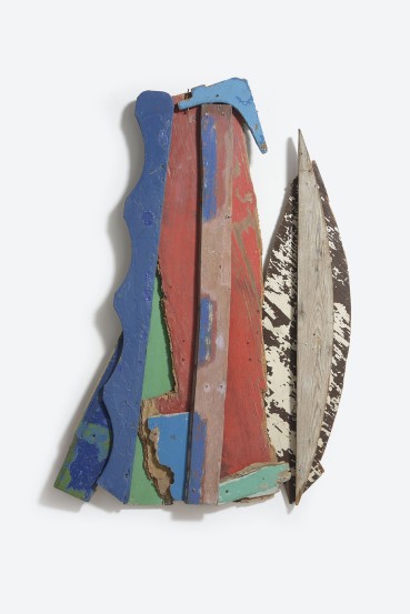 Margaret Mellis  Fisherman, 1990-91  Driftwood construction  124 x 80 cm  Signed, dated and titled verso