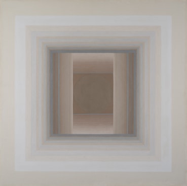 Paul Feiler  Ambit VII, 1969  Oil on canvas laid on wood  91 x 91 cm  Signed, dated and titled verso