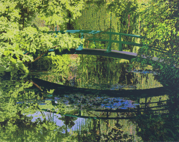 Norman Stevens ARA  Monet's Garden, 1987  Screenprint  61.5 x 77.4 cm  From the edition of 100 plus 12 APs