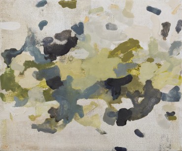 Sarah Armstrong-Jones  Terre Verte Lichen, 2019  Oil on canvas  25.5 x 30.5 cm