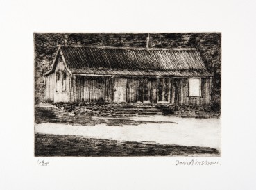 David Inshaw  The Pavilion, 2010  Etching on perspex  12 x 19 cm  1/35  Signed