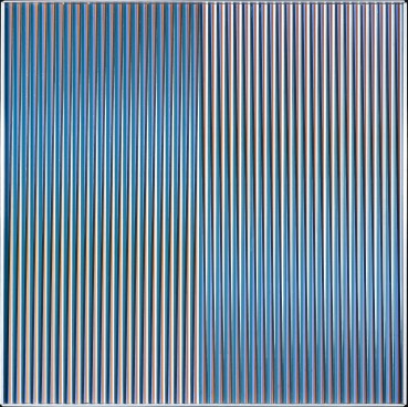 Carlos Cruz-Diez  Physichromie 1114, 1978  Acrylic on panel with plastic elements and aluminium frame  50 x 50 cm