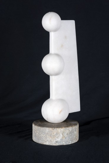 Colin Figue  Study for Trajectory, 2013  Portuguese marble  35 x 12 x 12 cm