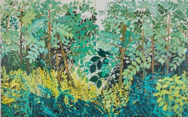 Ffiona Lewis  Mulligatawny, 2020  Oil on Canvas, Diptych  152 x 240 cm