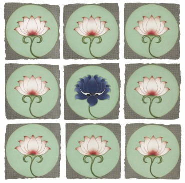 Olivia Fraser  Blue Lotus , 2020  Giclée print on Epson enhanced matt paper  Image size: 63.5 x 63. 5 cm  Sheet size: 73.7 x 73.7 cm