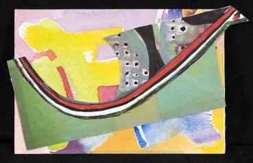 Eileen Agar  Untitled  Watercolour and collage on thin card  10.5 x 17 cm