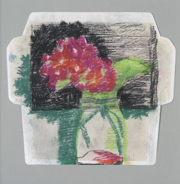 Margaret Mellis  Untitled, Undated  Pastel and crayon on envelope  24 x 26cm