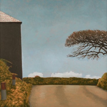 David Inshaw  Stow Barton, 2020  Oil on canvas  50.8 x 50.8cm