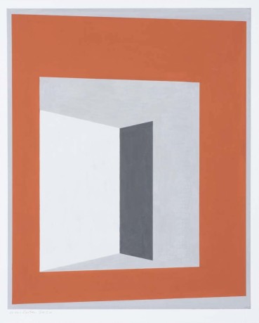 John Carter RA  In the Frame III, 2020  Acrylic gouache on paper  31 x 25.2cm