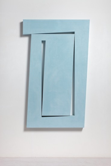 John Carter RA  Four Turns: Vertical Format, 2005  Acrylic with marble powder on plywood  178 x 120 x 10cm