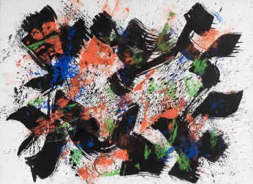 William Gear RA  Untitled, 1958  Gouache and ink on paper  57 x 79cm