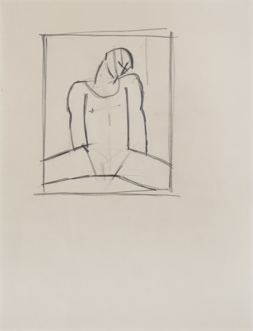 Keith Vaughan  Nude, c.1960  Pencil on paper  19.5 x 26cm