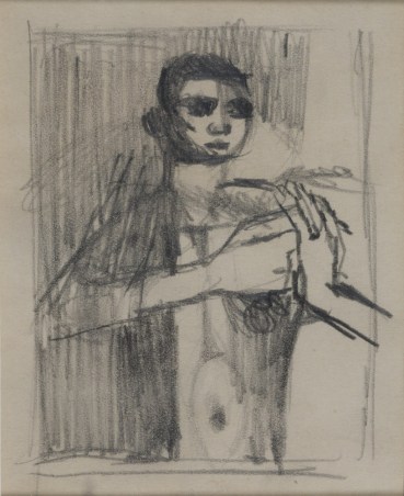 Keith Vaughan  Untitled (Male Nude), 1949  Pencil on paper  9.5 x 8.5cm