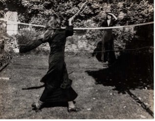 David Inshaw  Study for ‘The Badminton Game’, 1972  Photograph  36.2 x 46.35 cm