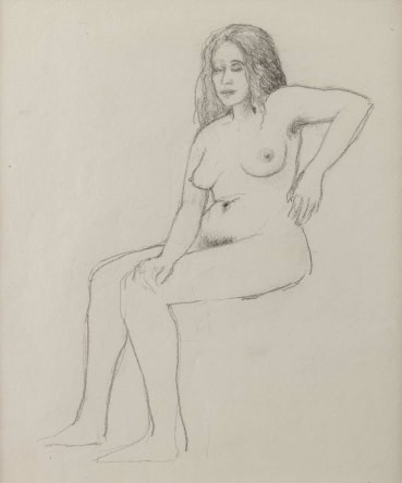 David Inshaw  Denise, 1971  Pencil on paper  30.5 x 25.5cm
