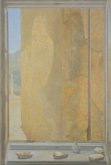 David Tindle, RA  Time Passing, House of Texture series, 2002  Egg tempera on board  124.3 x 107.5 cm