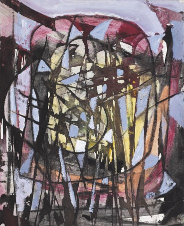 Roy Turner Durrant  Composition, 1957  Mixed media on paper  25 x 20.3 cm