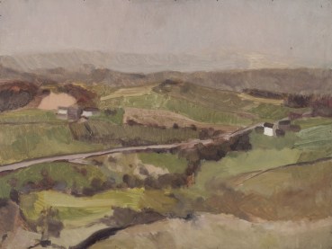 Mark Lancaster  Yorkshire Landscape, 1960  Oil on board  45.7 x 61.3cm