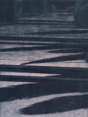 Norman Stevens RA  Dusk, 1973  Mezzotint  39.6 x 29.8 cm  From the edition of 150 plus 28 APs  Signed, dated, titled and numbered