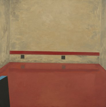 David Inshaw  Court, 2010  Oil on canvas  61 x 61 cm