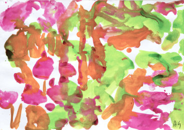 Annabel Gault  Garden Study 2, 2023  Acrylic gouache on paper  29.3 x 41 cm