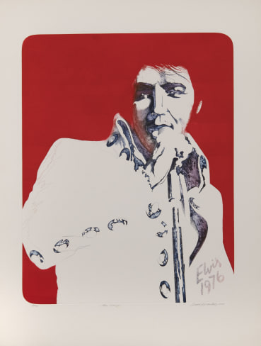 David Oxtoby  The King, 1977  Etching and aquatint  87.7 x 27.8 cm
