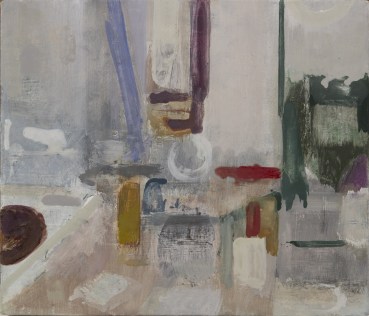 Sarah Armstrong-Jones  Studio, Early Summer 2023, 2023  Oil on canvas  30.5 x 35.8 cm