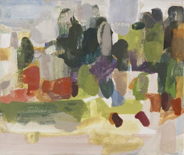 Sarah Armstrong-Jones  Saplings East Coast 2023, 2023  Oil on canvas  25.5 x 30.5 cm