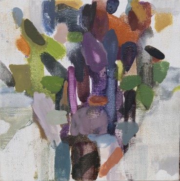 Sarah Armstrong-Jones  Garden Still Life 2023, 2023  Oil on canvas  20.5 x 20.4 cm