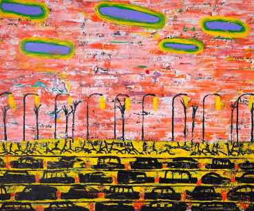 Elliott Paul Emsley  Boulevard, 2024  Acrylic on canvas  95 x 115 cm