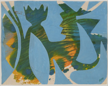 Eileen Agar RA  Rare Beast, 1970  Acrylic on paper  36 x 46 cm