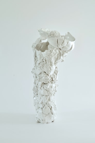 Sam Chatto  Torqued Form I , 2024  Porcelain  60 x 32 cm