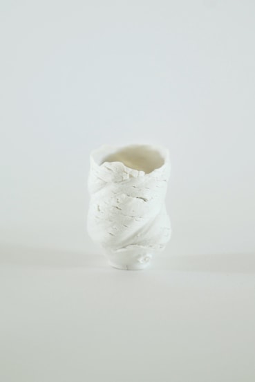 Sam Chatto  Torqued Vessel II, 2024  Porcelain  6 x 5 cm