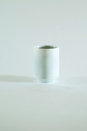 Sam Chatto  Celadon Vessel, 2024  Celadon glazed porcelain  8.5 x 6 cm