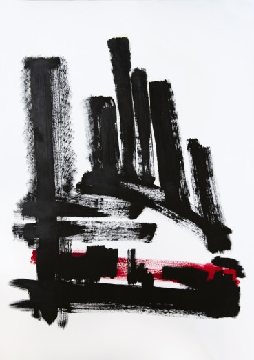 Nouneh Sarkissian  Never Think that War is not a Crime, 2020  Ink on paper  100 x 70 cm