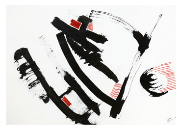 Nouneh Sarkissian  Eye for an Eye?, 2020  Ink on paper  30 x 40 cm