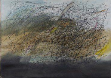 Eleanor Ekserdjian  Sevan, 2022  Oil and ink on canvas  120 x 167 cm