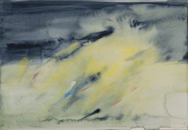 Eleanor Ekserdjian  Journey II , 2023  Watercolour and pencil on paper  14.3 x 20.9 cm