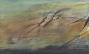 Eleanor Ekserdjian  Study for Sevan, 2022  Oil and pencil on paper  13.7 x 22.8 cm