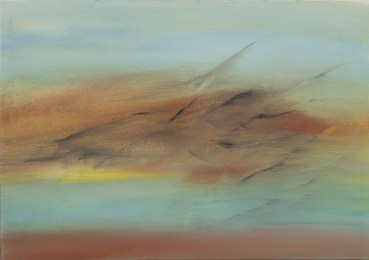 Eleanor Ekserdjian  Study for Marmashen, 2024  Oil and pencil on paper  14.6 x 20.9 cm