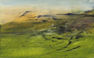 Eleanor Ekserdjian  Grown Pale, 2024  Oil on paper  9.1 x 14.8 cm