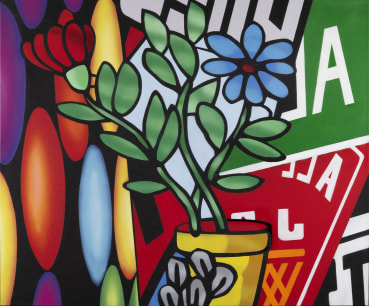 Brendan Neiland  Octopetala, 2024  Acrylic on canvas  100 x 120 cm