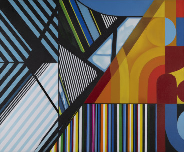 Brendan Neiland  Zephyr , 2023  Acrylic on canvas  100 x 120 cm
