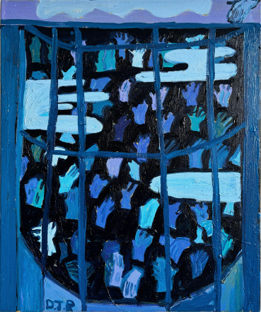Danny Romeril  Glove Shop, 2024  Oil on canvas  60 x 50 cm