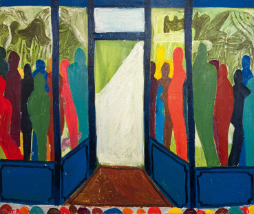 Danny Romeril  Mannequins, 2023-24  Oil on canvas  105 x 125 cm