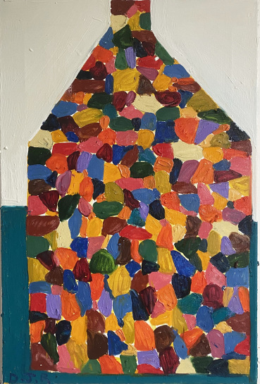 Danny Romeril  The End, 2023  Oil on canvas  90 x 60 cm